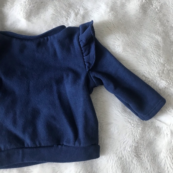 Carter’s Unicorn Sweater Navy Blue Crewneck 3months - Picture 6 of 7